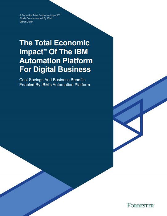 The Total Economic Impact of the IBM Automation Platform for Digital Business 